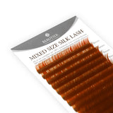 MIXED SIZE SILK LASH - LIGHT BROWN - beautierlash