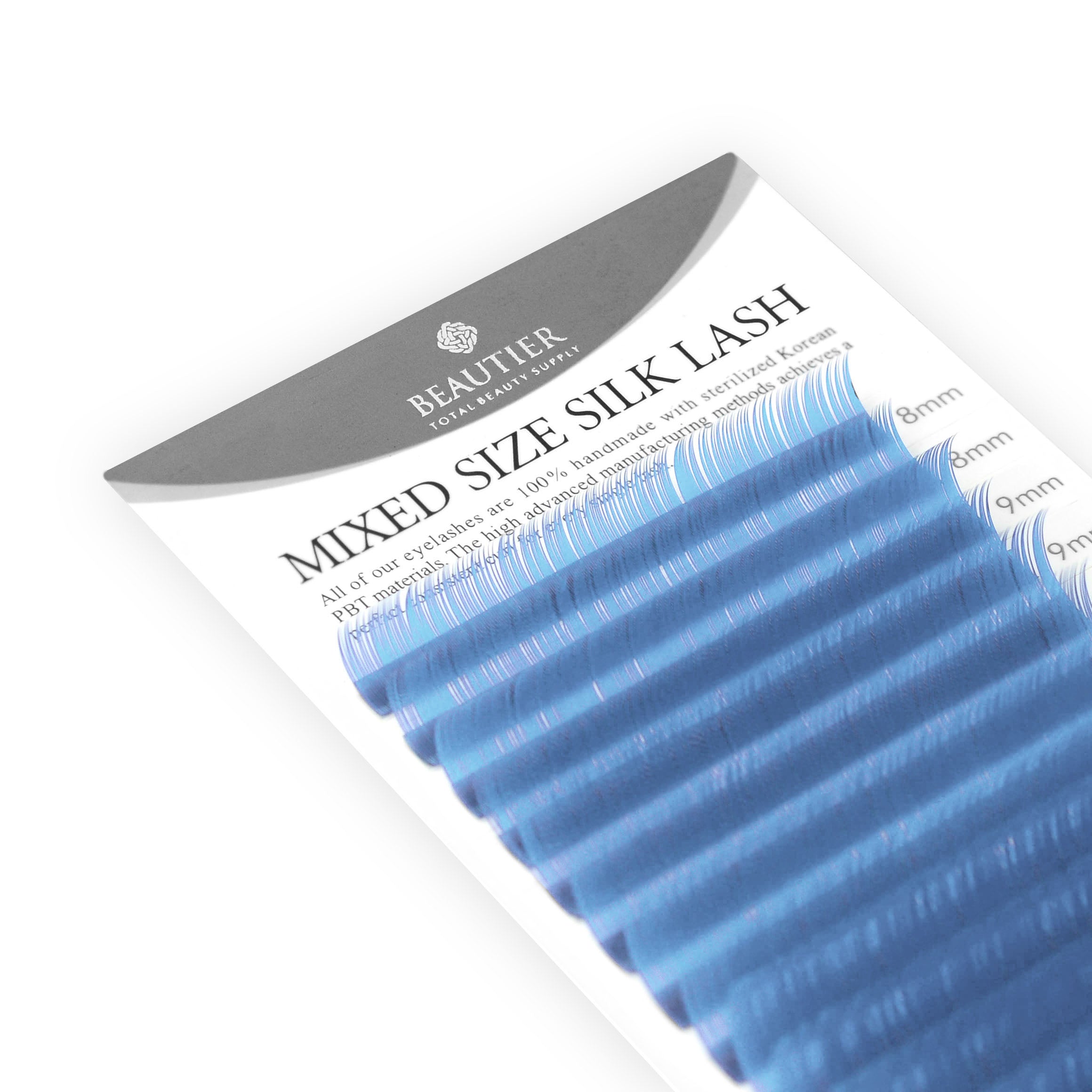 MIXED SIZE SILK LASH - BABY BLUE